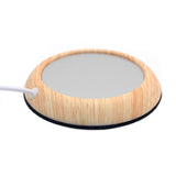 Chauffe tasse avec port USB, effet bois. Pour garder votre mug au chaud !