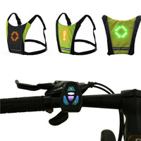 Veste avec clignotant LED sur le dos pour vélo ou trotinette