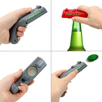 Pistolet décapsuleur Caps Gun. Jeu apéro arme factice pour capsule de bière
