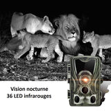 Caméra de chasse 20Mpx, photos d'animaux sauvages ou surveillance extérieure à détection de mouvements. Infrarouge, vision nocturne