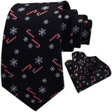 Cravate de Noël chic et élégante (père noël, bonhomme de neige, sapin, flocons, etc)