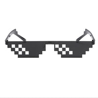 Lunettes en forme de pixels, style minecraft ou "deal with it" enfant et adultes