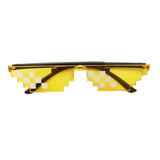 Lunettes en forme de pixels, style minecraft ou "deal with it" enfant et adultes