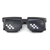 Lunettes en forme de pixels, style minecraft ou "deal with it" enfant et adultes