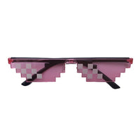 Lunettes en forme de pixels, style minecraft ou "deal with it" enfant et adultes