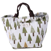 Sac isotherme pour pique nique. Lunch box avec motifs ours polaire, hérisson, baleine, forêt
