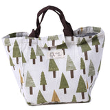 Sac isotherme pour pique nique. Lunch box avec motifs ours polaire, hérisson, baleine, forêt