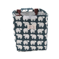 Sac isotherme pour pique nique. Lunch box avec motifs ours polaire, hérisson, baleine, forêt