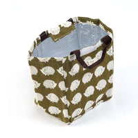 Sac isotherme pour pique nique. Lunch box avec motifs ours polaire, hérisson, baleine, forêt