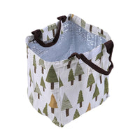 Sac isotherme pour pique nique. Lunch box avec motifs ours polaire, hérisson, baleine, forêt