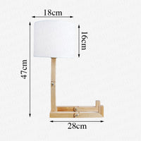 Lampe bonhomme articulé en bois, luminaire design original