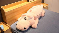 Peluche géante Crocodile Alligator de 60 à 140cm ! Énorme coussin croco