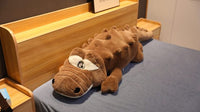 Peluche géante Crocodile Alligator de 60 à 140cm ! Énorme coussin croco