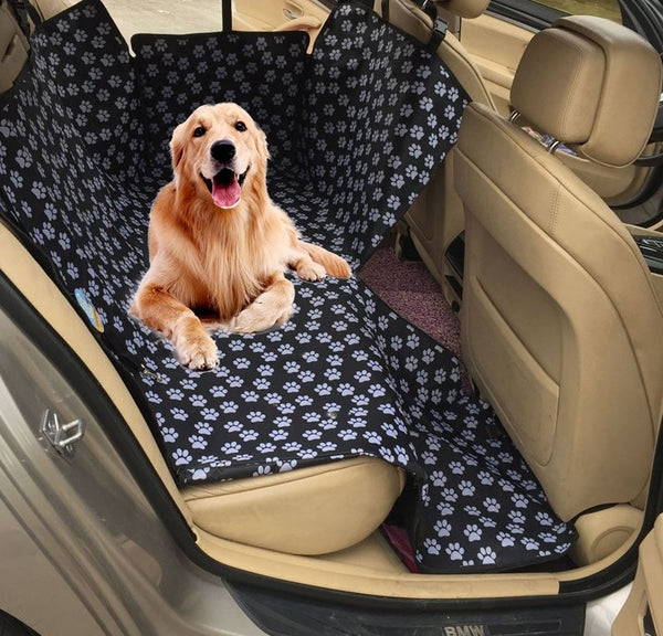 Protection sièges arrières auto pour chiens. Couverture coffre, tapis de  voiture pour chien