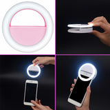 Lumière flash 36 LED universelle pour selfies. Clip à fixer sur votre téléphone