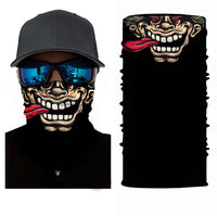 Foulard 3D avec motifs, écharpe tour de cou, bandana tête de mort, joker