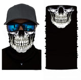 Foulard 3D avec motifs, écharpe tour de cou, bandana tête de mort, joker