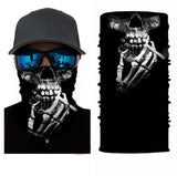 Foulard 3D avec motifs, écharpe tour de cou, bandana tête de mort, joker