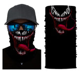 Foulard 3D avec motifs, écharpe tour de cou, bandana tête de mort, joker