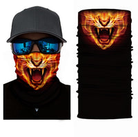 Foulard 3D avec motifs, écharpe tour de cou, bandana tête de mort, joker