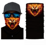 Foulard 3D avec motifs, écharpe tour de cou, bandana tête de mort, joker