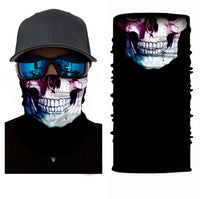 Foulard 3D avec motifs, écharpe tour de cou, bandana tête de mort, joker