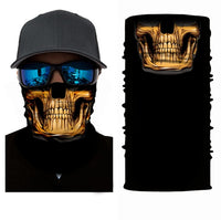 Foulard 3D avec motifs, écharpe tour de cou, bandana tête de mort, joker