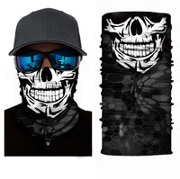 Foulard 3D avec motifs, écharpe tour de cou, bandana tête de mort, joker