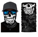 Foulard 3D avec motifs, écharpe tour de cou, bandana tête de mort, joker