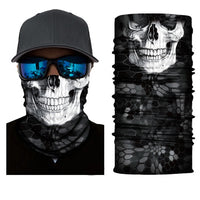 Foulard 3D avec motifs, écharpe tour de cou, bandana tête de mort, joker