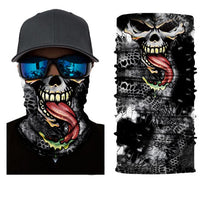 Foulard 3D avec motifs, écharpe tour de cou, bandana tête de mort, joker