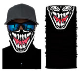 Foulard 3D avec motifs, écharpe tour de cou, bandana tête de mort, joker