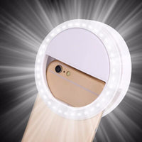 Lumière flash 36 LED universelle pour selfies. Clip à fixer sur votre téléphone