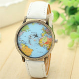 Montre mappemonde pour les voyageurs (7 couleurs disponibles)