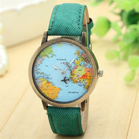 Montre mappemonde pour les voyageurs (7 couleurs disponibles)