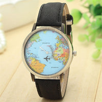 Montre mappemonde pour les voyageurs (7 couleurs disponibles)