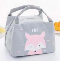 Sac isotherme pour pique nique. Lunch box avec dessins d'animaux et personnages