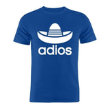 Tee shirt humoristique Adios, parodie de Adidas