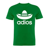 Tee shirt humoristique Adios, parodie de Adidas