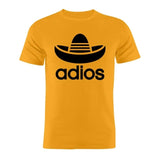 Tee shirt humoristique Adios, parodie de Adidas