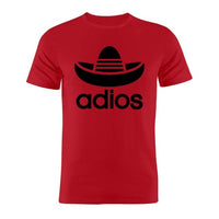 Tee shirt humoristique Adios, parodie de Adidas