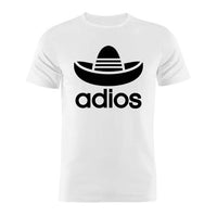 Tee shirt humoristique Adios, parodie de Adidas