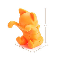 Infuseur à thé en forme de chat, licorne, écureuil, chouette, poisson