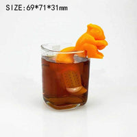Infuseur à thé en forme de chat, licorne, écureuil, chouette, poisson