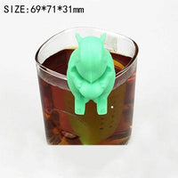 Infuseur à thé en forme de chat, licorne, écureuil, chouette, poisson