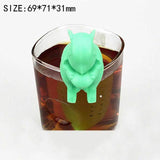 Infuseur à thé en forme de chat, licorne, écureuil, chouette, poisson