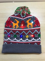 Bonnet de Noël lumineux qui clignote