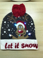 Bonnet de Noël lumineux qui clignote