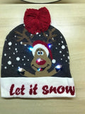 Bonnet de Noël lumineux qui clignote