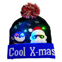 Bonnet de Noël lumineux qui clignote